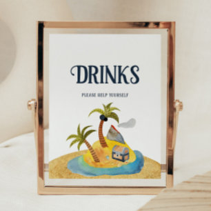 Affiche SIGNE Baby shower Pirates Boissons