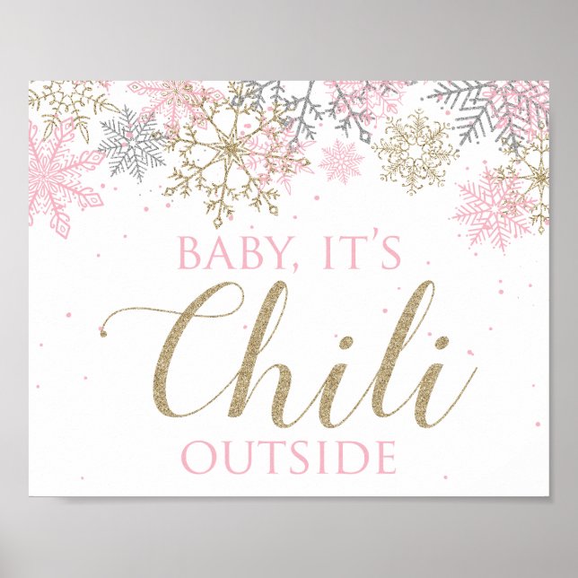 Affiche Signe Bébé ONEderland d'hiver C'est du Chili à l'e (Devant)