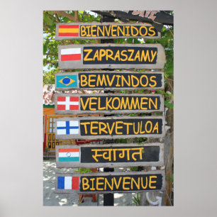 Affiche Signe bienvenu