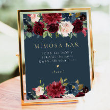 SIGNE BURMANTIQUE ET Bleu Marine Floral Mimosa Bar