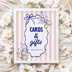 Affiche SIGNE CIAO BABY Lemon Cartes et cadeaux méditerran