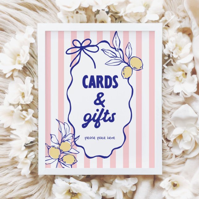 Affiche SIGNE CIAO BABY Lemon Cartes et cadeaux méditerran (Créateur téléchargé)