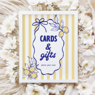 Affiche SIGNE CIAO BABY Lemon Cartes et cadeaux méditerran