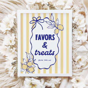 Affiche SIGNE CIAO BABY Lemon Méditerranéen Faveurs & Trai