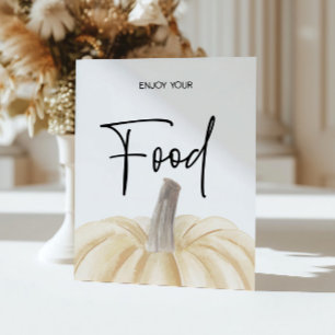 AFFICHE SIGNE CITROUILLE BABY SHOWER