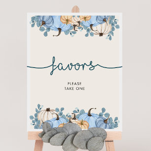 Affiche SIGNE citrouille Baby shower Faveurs