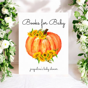 Affiche Signe citrouille pour bébé