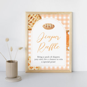 Affiche Signe de Baby shower à tarte Little Cutie