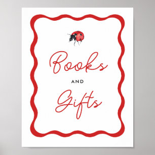 Affiche Signe de Baby shower de Ladybug