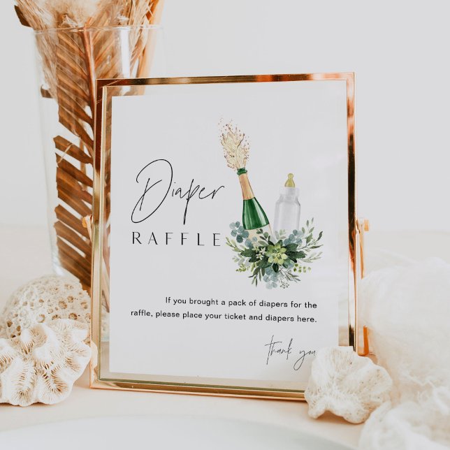 Affiche SIGNE DE Baby shower REMY Poppin Bouteilles (Créateur téléchargé)