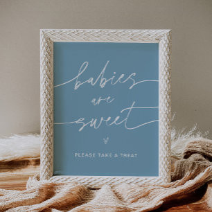 Affiche SIGNE DE Baby shower Sucré pour les bébés EVERLEIG