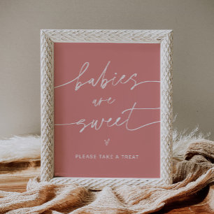 Affiche SIGNE DE Baby shower Sucré pour les bébés EVERLEIG