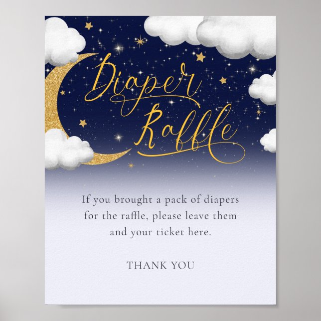 Affiche Signe de Baby shower torche Twinkle Little Star (Devant)