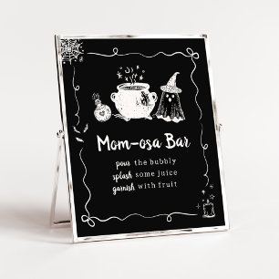 Affiche Signe de bar pour maman Osa Halloween Bébé en prép