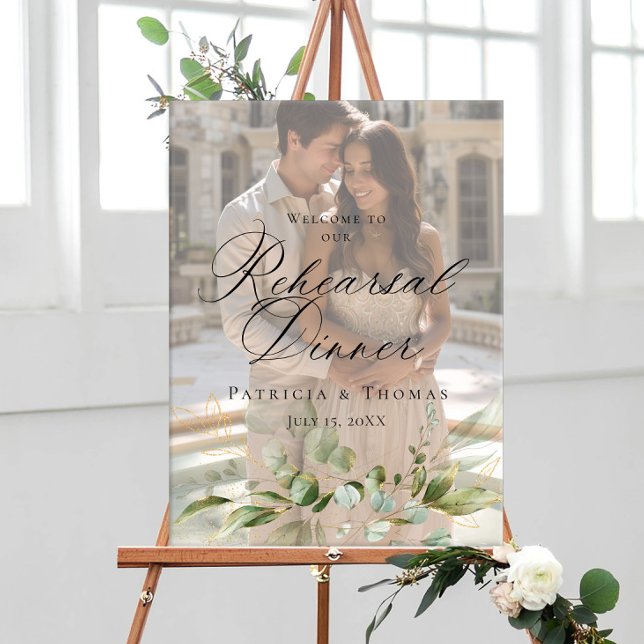 Affiche Signe de bienvenue de la répétition de photos (Créateur téléchargé)