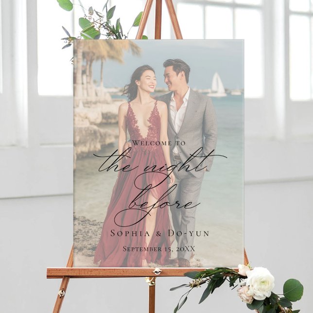 Affiche Signe de bienvenue de la répétition de photos (Créateur téléchargé)