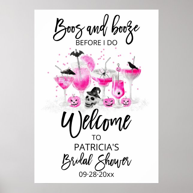 Affiche Signe de bienvenue pour enterrement de vie de jeun (Devant)
