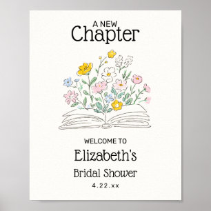 Affiche Signe de bienvenue pour la baby shower 'Un nouveau