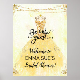 Affiche Signe de bienvenue pour la fête prénuptiale de la