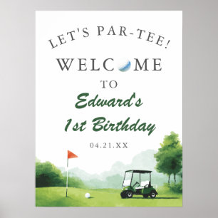 Affiche Signe de bienvenue pour l'anniversaire de buggy de
