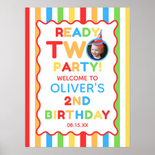 Affiche Signe de bienvenue pour photo d'anniversaire Ready