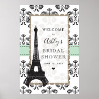 Signe de bienvenue pour une douche de mariée à la