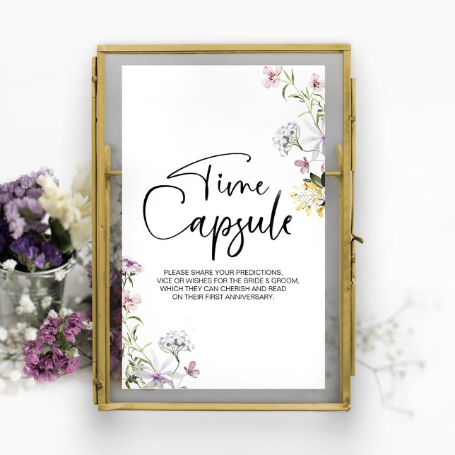 Affiche Signe de capsule temporelle pour le premier annive (Créateur téléchargé)