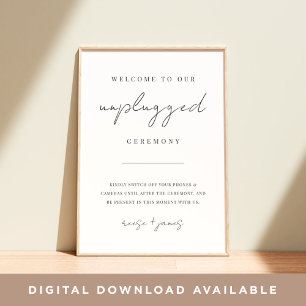 Affiche Signe de cérémonie de débranchement de script mini