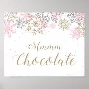 Affiche SIGNE DE CHOCOLE MOM D'HIVER Onederland