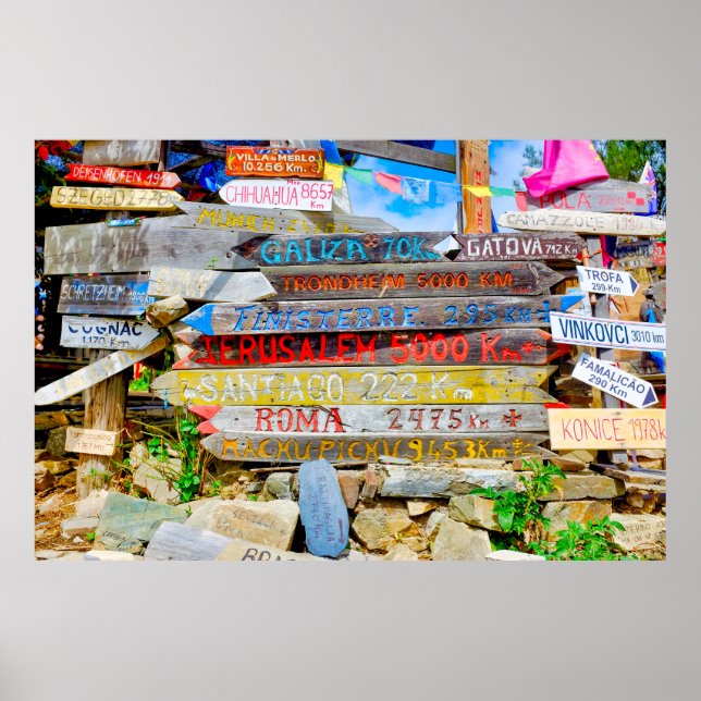 Affiche Signe de distance (Devant)