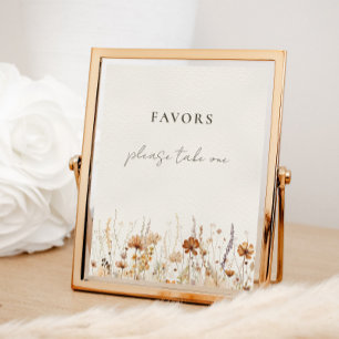 Affiche SIGNE DE FAÇON Fleur sauvage Dreamy Automne