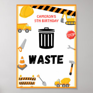 Affiche Signe de fête de construction, Anniversaire, Pos B