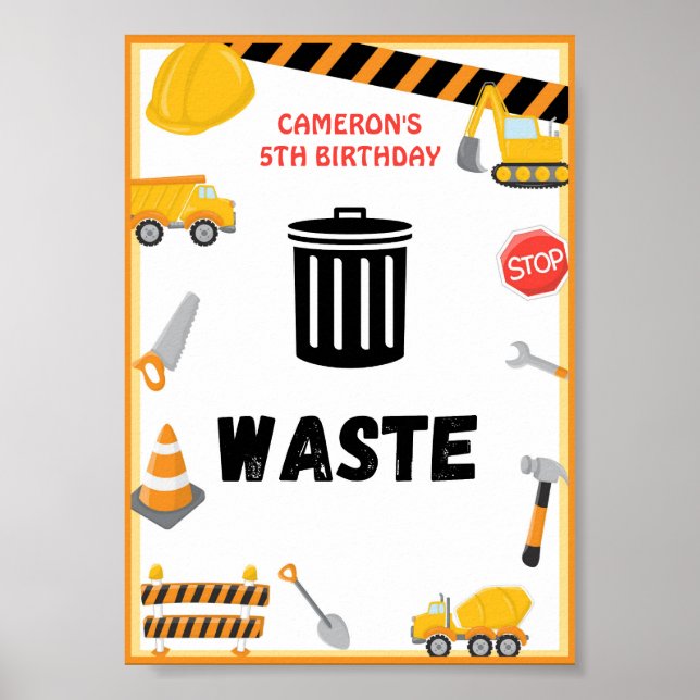 Affiche Signe de fête de construction, Anniversaire, Pos B (Devant)