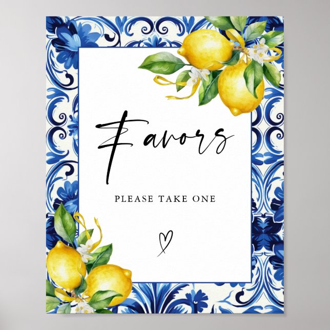 Affiche Signe de Fête des mariées des citrons méditerranée (Devant)