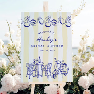 Affiche SIGNE DE Fête des mariées italienne de citron La D