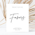Affiche Signe de Fête des mariées minimaliste élégant et c<br><div class="desc">Cette douche nuptiale chic et minimaliste privilégie le signe et propose un arrière - plan blanc classique associé à une typographie et une calligraphie gris foncé sobre mais élégante. Modifiez simplement le modèle avec vos informations et choisissez n'importe quelle option. Toutes les couleurs de ce modèle sont personnalisables, même le...</div>