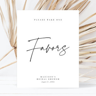 Affiche Signe de Fête des mariées minimaliste élégant et c