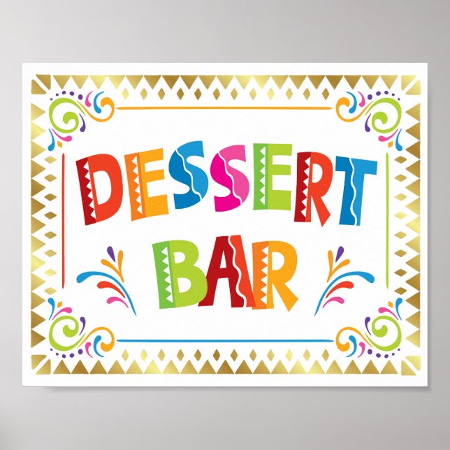 AFFICHE SIGNE DE FÊTE DU PARTI DESSERT (Devant)