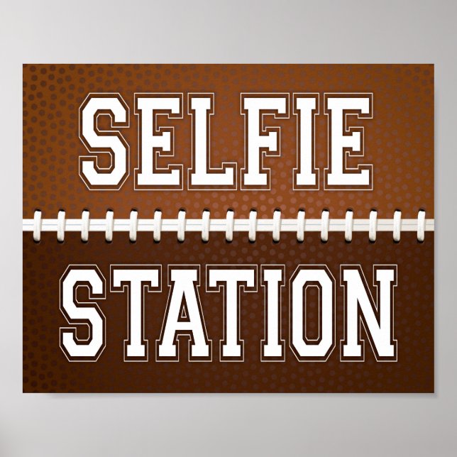 Affiche Signe de football de la station SELFIE (Devant)