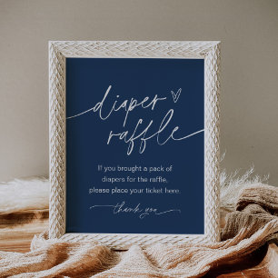Affiche SIGNE DE JEU DU Baby shower-Déchets NEVE