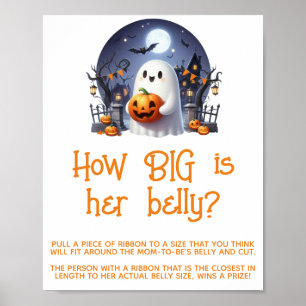 Affiche Signe de jeu pour Baby Shower Little Boo Neutre -