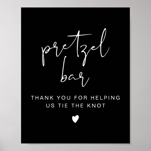 Affiche SIGNE DE LA BARRE DE Pretzel Noir JOVI Edgy (Devant)