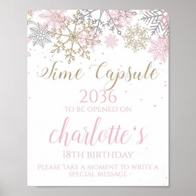 Affiche Signe de la capsule temporelle de Winter ONEderlan (Devant)