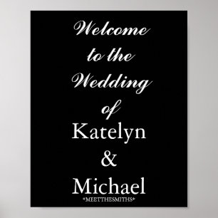 Affiche SIGNE DE LA FÊTE D'ACCUEIL mariage