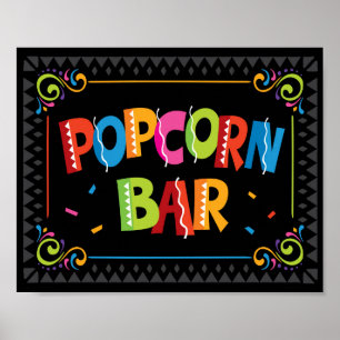 Affiche Signe de la Fête de BARRE POPCORN
