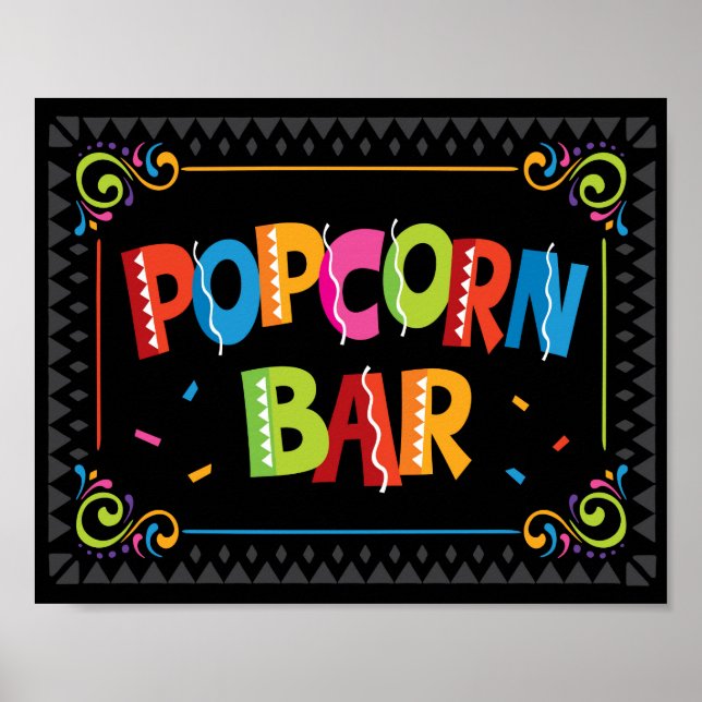 Affiche Signe de la Fête de BARRE POPCORN (Devant)