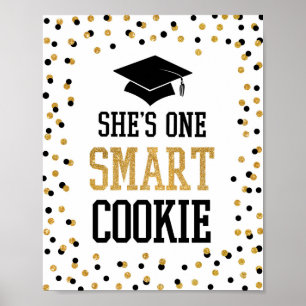 Affiche Signe de la fête de fin d'année pour un biscuit in