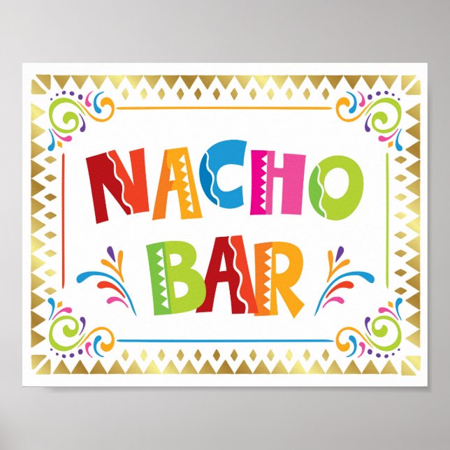 Affiche Signe de la fête de la fête de la BARRE NACHO Impr (Devant)