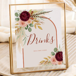 Affiche SIGNE DE LA GARE DE Pampas Rustic Western Drills S