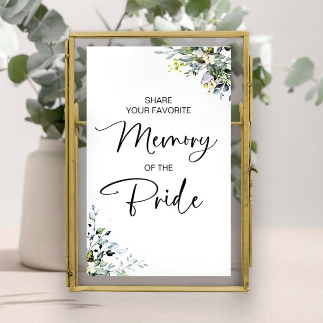 Affiche Signe de la mémoire préférée de la mariée verdoyan (Créateur téléchargé)